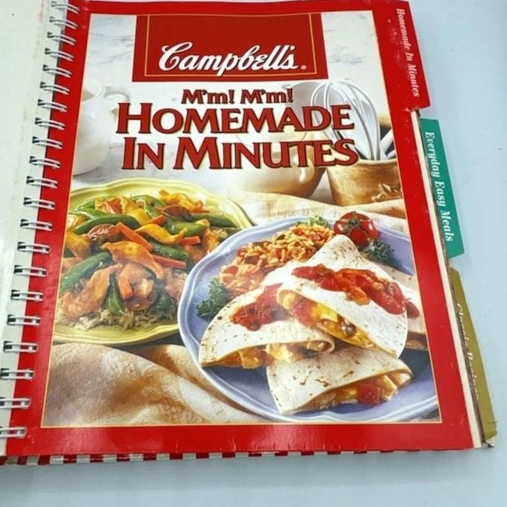 Campbell's Collection 3 Cookbooks in 1 Spiral-Bound Recipe Book (2000)